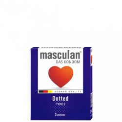 Masculan óvszer "2" 3-as kiszerelés érdesített