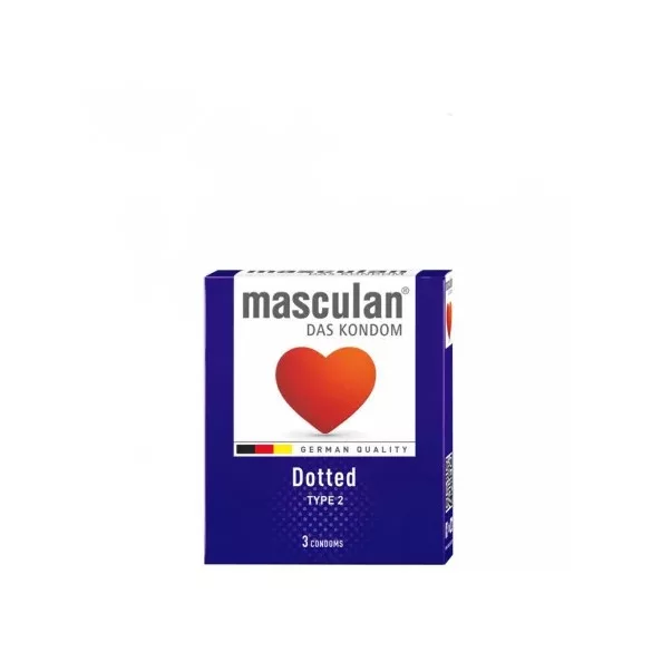 Masculan óvszer "2" 3-as kiszerelés érdesített