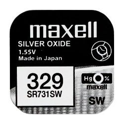 Maxell ezüst-oxid gombelem 329(SR731) 1,55V