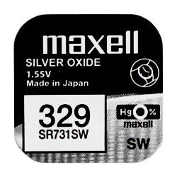 Maxell 329 ezüst-oxid gombelem (SR731SW) 1,55V