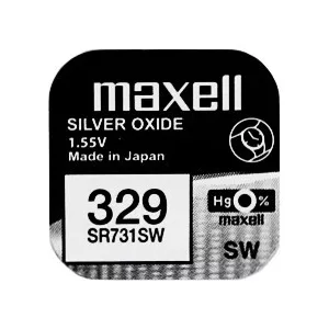 Maxell 329 ezüst-oxid gombelem (SR731SW) 1,55V