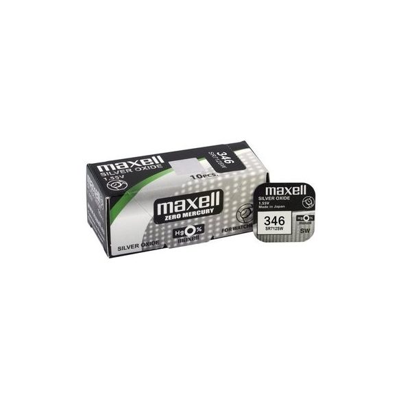 Maxell 346 ezüst oxid gombelem (SR712) 1,55V