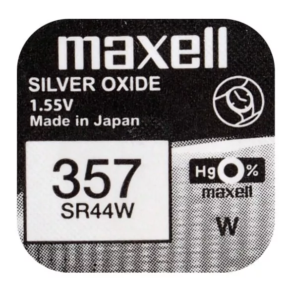Maxell 357,303 ezüst-oxid gombelem (SR44,R1154) 1,55V