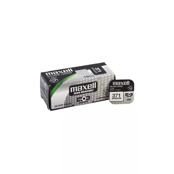 Maxell 371,(370) ezüst-oxid gombelem (SR920) 1,55V