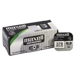 Maxell 379 ezüst-oxid gombelem (SR521,SR63,1191)1,55V