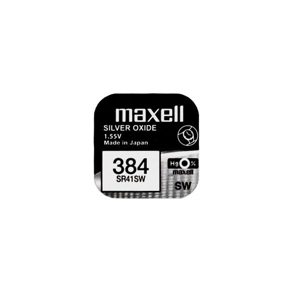 Maxell 384 ezüst-oxid gombelem (SR736SW,1134) 1,55V