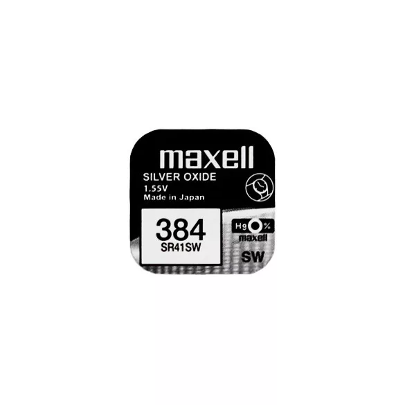 Maxell 384 ezüst-oxid gombelem (SR736SW,1134) 1,55V