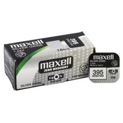   Maxell 395,399 ezüst-oxid gombelem (SR57,1162,SR927, SR9275W,) 1,55V