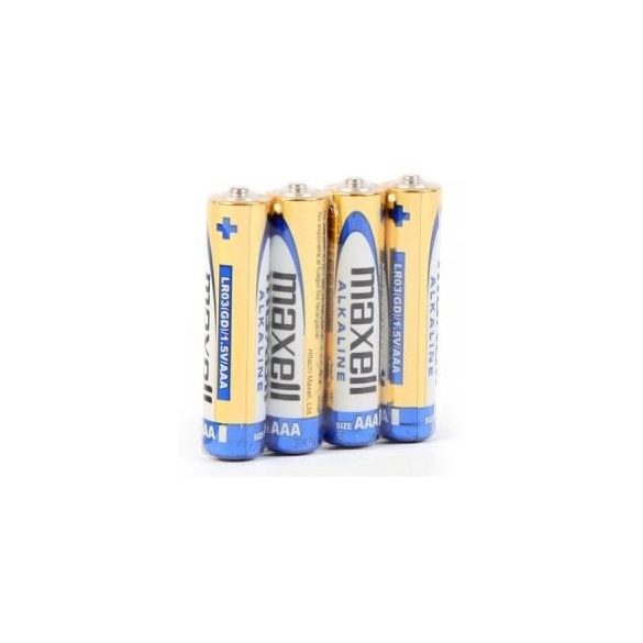 Maxell mikro AAA (LR03) alkáli elem fóliás/4