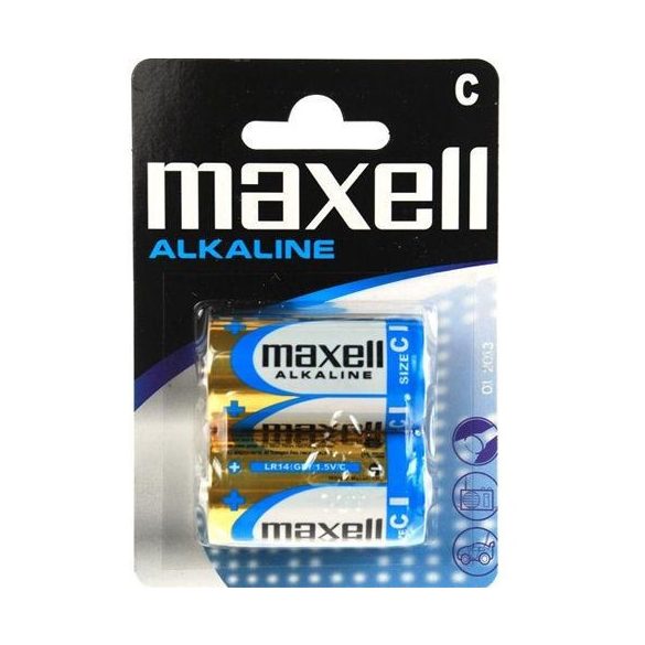 Maxell baby C (LR14) alkáli elem bl/2