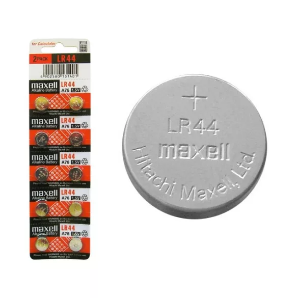 Maxell LR44 (AG13,A76) alkáli gombelem  1,5V bl/10 ( 5x2 db)