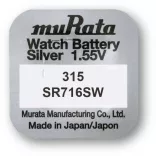 MURATA(Sony) 315,SR716SW,SR67 ezüst-oxid gombelem 1,55V bl/1