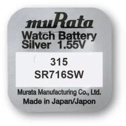   MURATA(Sony) 315,SR716SW,SR67 ezüst-oxid gombelem 1,55V bl/1
