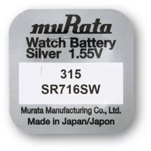 MURATA(Sony) 315,SR716SW,SR67 ezüst-oxid gombelem 1,55V bl/1