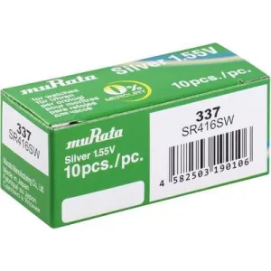 MURATA(Sony) 337 SR416SW ezüst-oxid gombelem 1,55V bl/1
