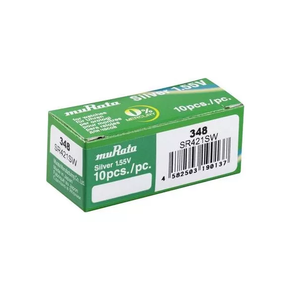 MURATA(Sony) 348 SR421SW ezüst-oxid gombelem 1,55V bl/1