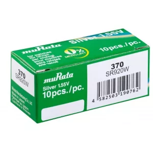 MURATA(Sony) 370 SR920W ezüst-oxid gombelem 1,55V bl/1