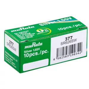 MURATA(Sony) 377/SR 66/SR626SW ezüst-oxid gombelem 1,55V bl/1