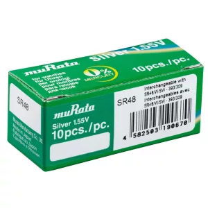 MURATA(Sony) 393 SR48W ezüst-oxid gombelem 1,55V bl/1