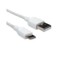   Minőségi USB KÁBEL 2.0 A dugó - C dugó fehér 1m (28AWG/1P+22AWG/2C)