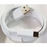 Minőségi USB KÁBEL 2.0 A dugó - C dugó fehér 1m (28AWG/1P+22AWG/2C)