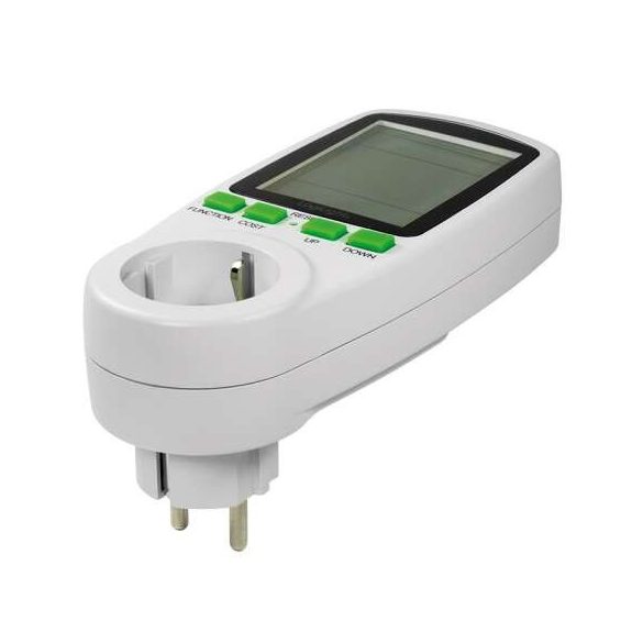 ORNO (Virone) EM-4 fogyasztásmérő,nagyméretű LCD kijelzővel 16A