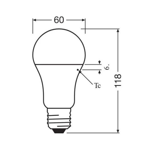 OSRAM Value LED E27 13W-2700K 1521lumen GLOBE CLASSIC A 100