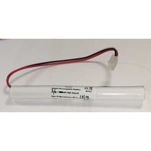 Akkupakk 3x1,2V AA (3,6V 1000mAh High Temp) Ni-Cd vezetékkel,csatlakozóval,rúd