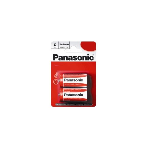 Panasonic RED féltartós elem baby C (R14)bl/2