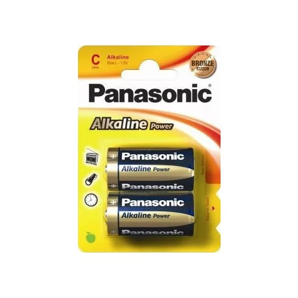 Panasonic ALKALINE Power baby elem LR14,C, BL/2