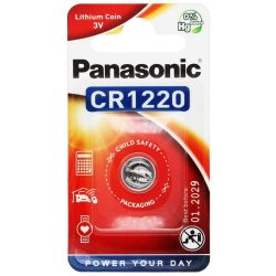 Panasonic CR1220 lithium elem  3V bl/1