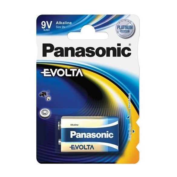 Panasonic Evolta 9V-os alkáli elem 6LR61 bl/1
