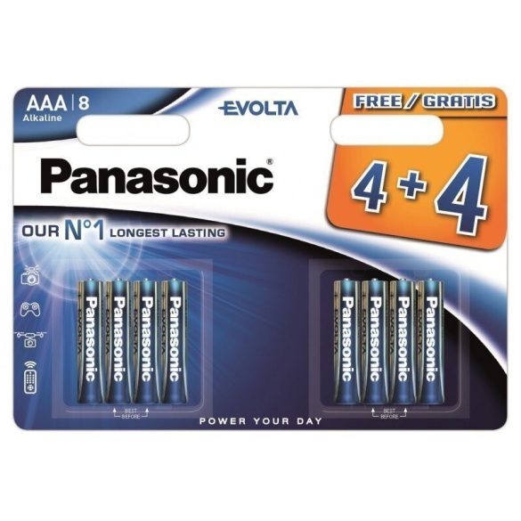 Panasonic Evolta AAA mikró elem (LR03) Bl4+4