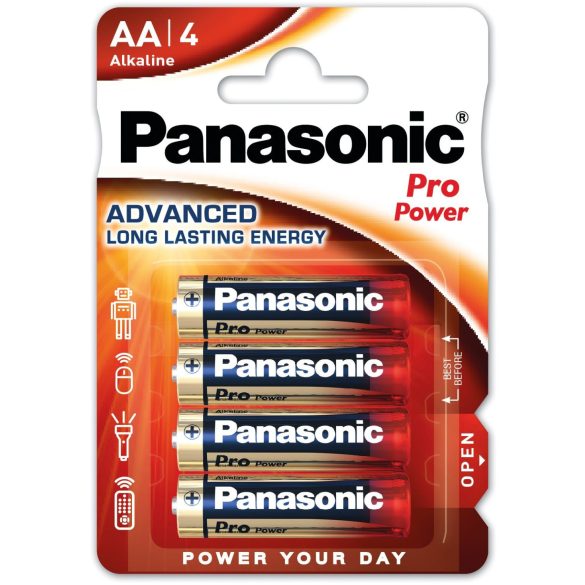 Panasonic Pro Power LR6,AA alkáli ceruza elem bl/4
