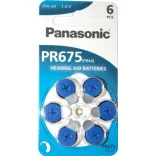 Panasonic PR44 "675" hallókészülék elem BL/6