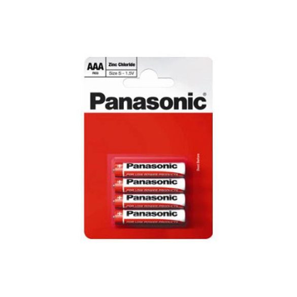 Panasonic RED féltartós elem mikró AAA (R03)bl/4