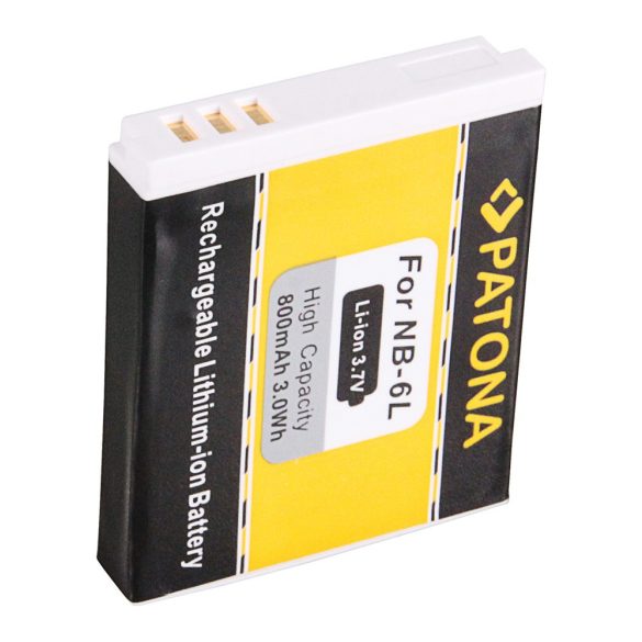 CANON kamera akku NB-6L Digital Ixus 85 IS NB- utángyártott (Patona) 3,7V 800mAh