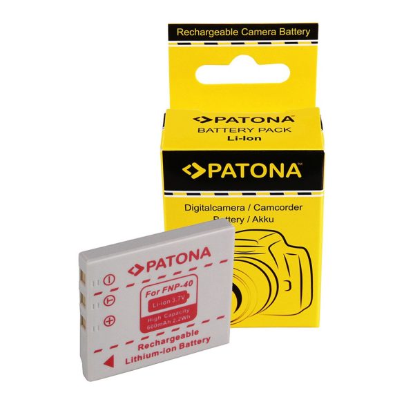 FUJIFILM kamera akku FUJI FINEPIX NP-40 NP40 utángyártott (Patona)3,7V 600mAh