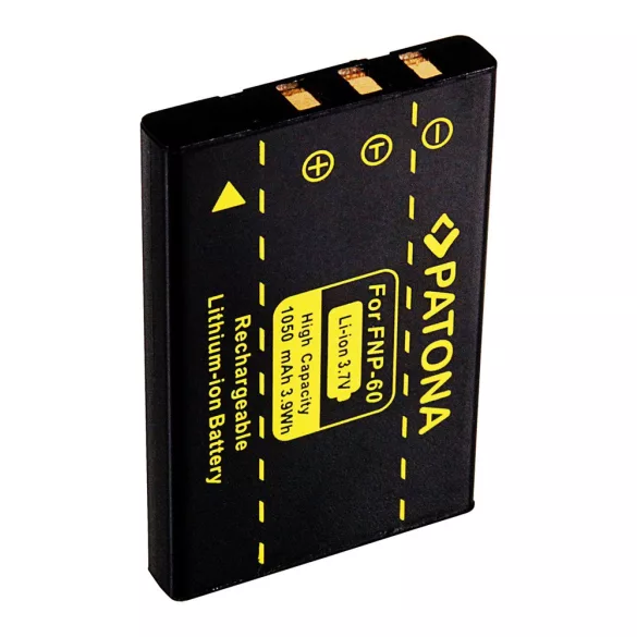 FUJIFILM kamera akku NP-60 23002 NP-60 NP-60  utángyártott (Patona) 3,7V 1050mAh