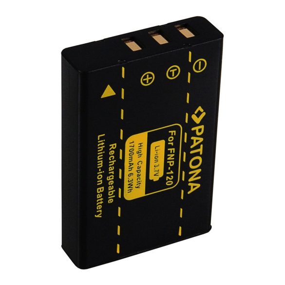 FUJIFILM kamera akku NP-120 F10 F11 FinePix603 utángyártott (Patona)3,7V 1750mAh