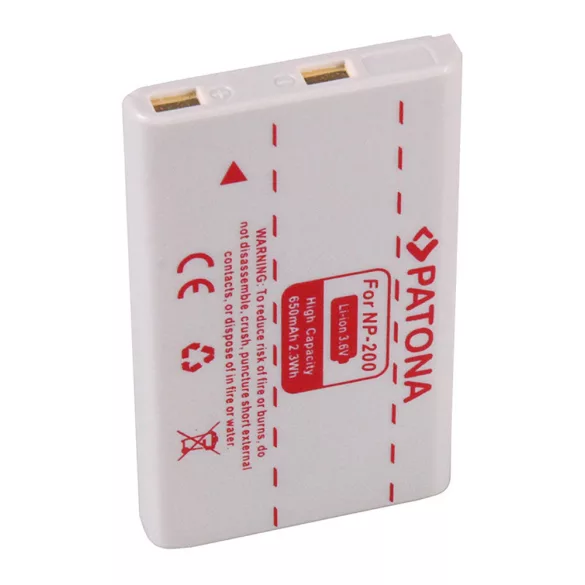MINOLTA kamera akku NP200 NP-200 X/Xg/Xi/Xt utángyártott (Patona)3,6V 650mAh