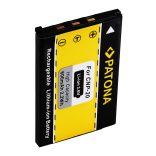 CASIO kamera akku EX-Z3 Z4 Z-5 S1 S2 S3 utángyártott (Patona) 3,6V 600mAh
