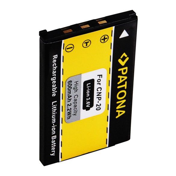 CASIO kamera akku EX-Z3 Z4 Z-5 S1 S2 S3 utángyártott (Patona) 3,6V 600mAh