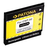 CASIO kamera akku NP-60 NP60 EXILIM EX-S10 utángyártott (Patona) 3,7V 600mAh