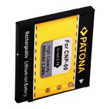 CASIO kamera akku NP-60 NP60 EXILIM EX-S10 utángyártott (Patona) 3,7V 600mAh