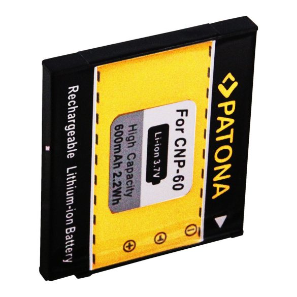 CASIO kamera akku NP-60 NP60 EXILIM EX-S10 utángyártott (Patona) 3,7V 600mAh