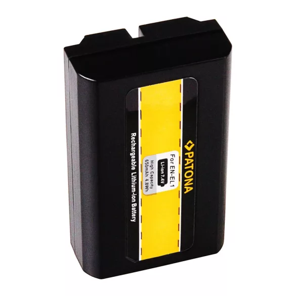 NIKON kamera akku EN-EL1,Coolpix 995 4800 utángyártott (Patona) 7,4V 650mAh