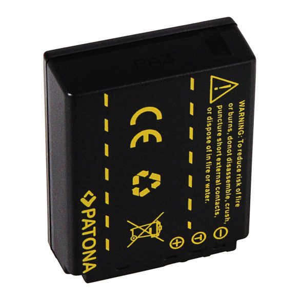 PANASONIC CGA-S007 S007 DMC-TZ5 kamera akku utángyártott (Patona)3,7V 1000mAh