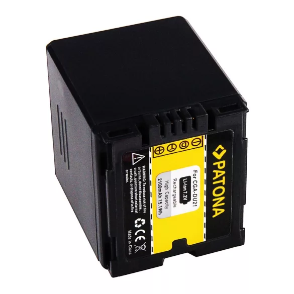 HITACHI kamera akku CGA-DU21 DZMV350A utángyártott(Patona)7,2V 2100mAh