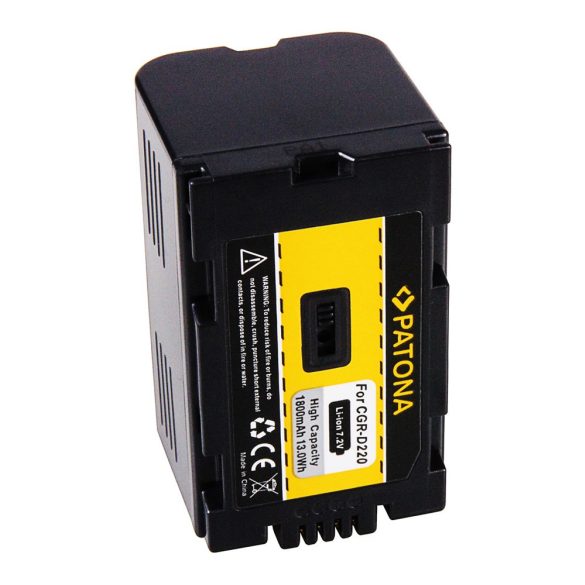 HITACHI kamera akku CGR-D220 DZ-MV DZMV200A utángyártott(Patona)7,2V 1800mAh